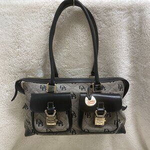 Dooney & Bourke Black and Gray Satchel